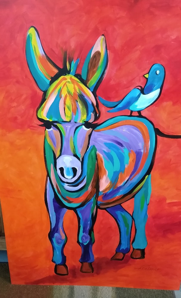 Donkey And The Blue Bird